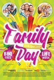 Family Day PSD Flyer Template