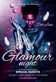 Glamour Night PSD Flyer Template