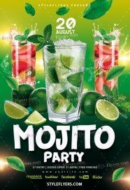 Mojito Party PSD Flyer