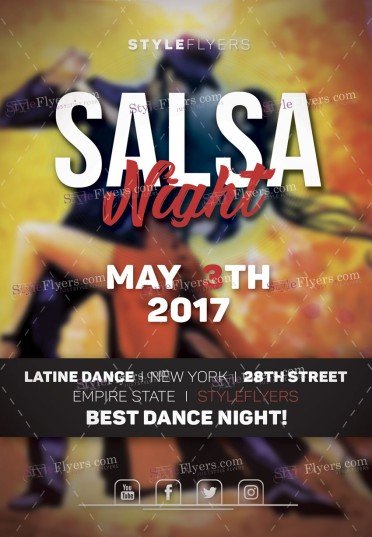 Salsa-night-PSD-Flyer-template