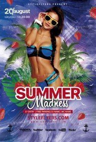 Summer-Madness PSD Flyer