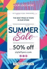 Summer-Sale PSD Flyer Template