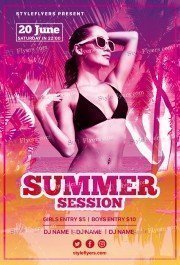 Summer-Session PSD Flyer Template
