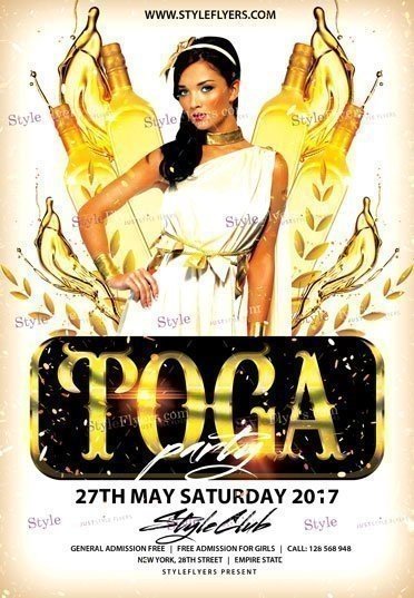 Toga PSD Flyer Template