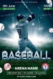 Baseball PSD Flyer