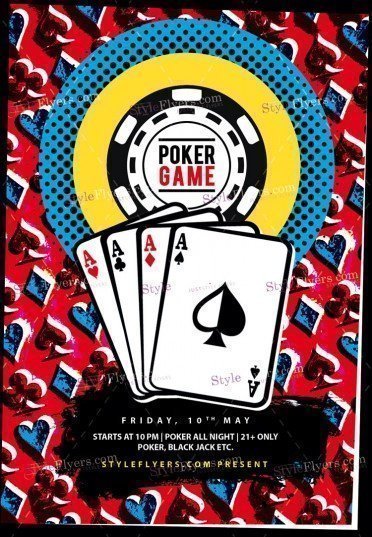 Poker PSD Flyer Template