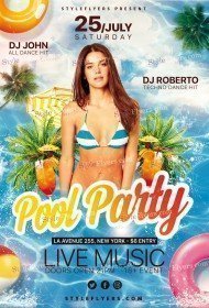 Pool Party PSD Flyer