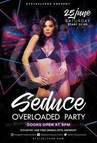 Seduce Overloaded Party PSD Flyer Template
