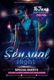 Sensual Night PSD Flyer Template