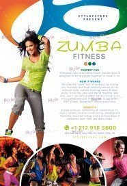Zumba Fitness PSD Flyer Template