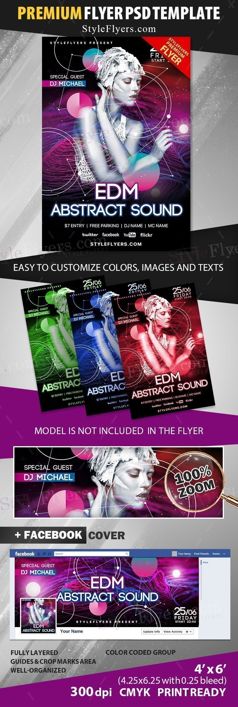 preview_edm abstract sound_psd_flyer