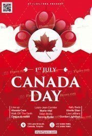 Canada Day PSD Flyer Template