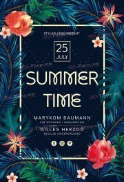 Summer Time PSD Flyer Template