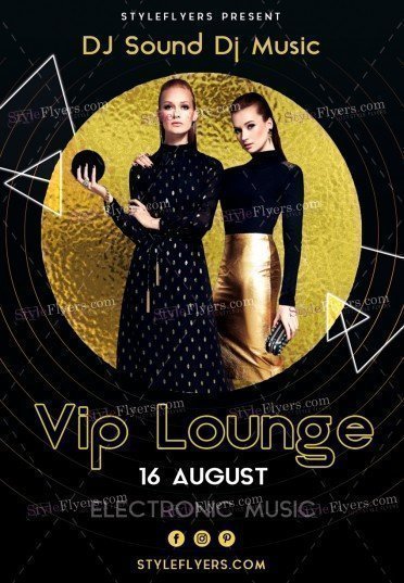 VIP Lounge PSD Flyer Template
