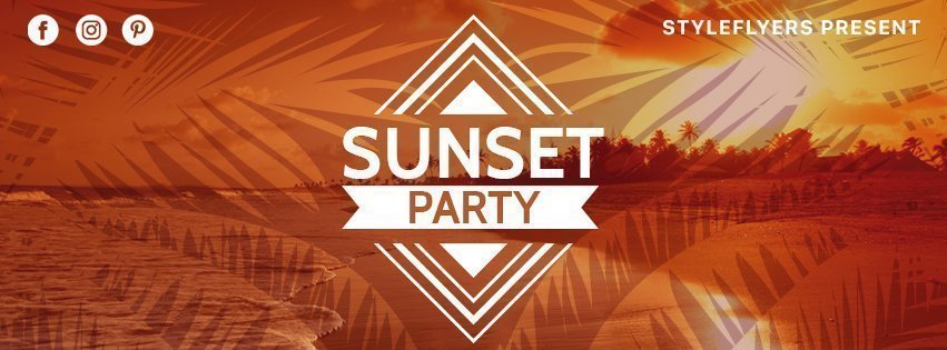 facebook_prev_Sunset party_psd_flyer