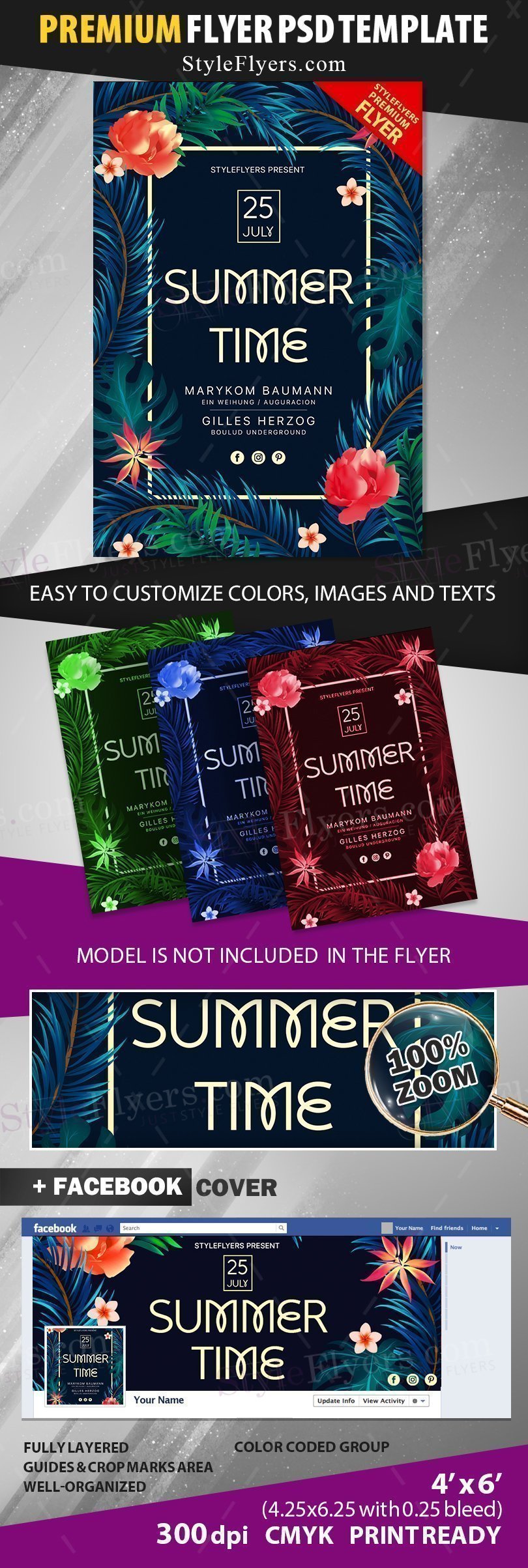 preview_Summer Time_psd_flyer