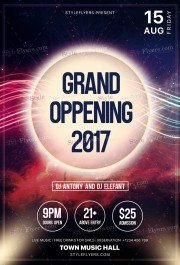 Grand Oppening PSD Flyer Template