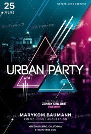 Urban Party PSD Flyer Template