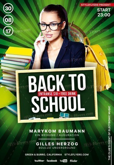 Back To School PSD Flyer