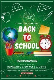 Back To School PSD Flyer Template