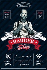 Barbershop PSD Flyer Template