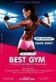 GYM PSD Flyer Action