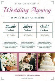 Wedding Agency PSD Flyer Template
