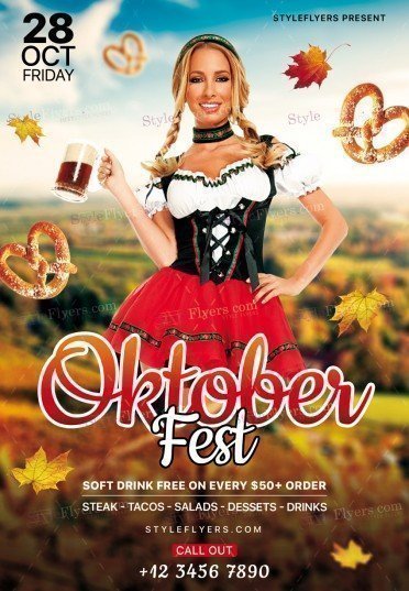 Oktoberfest PSD Flyer Template