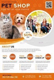 Pet Shop PSD Flyer Template