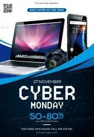 Cyber Monday PSD Flyer Template