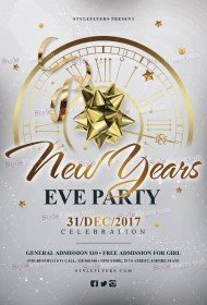 New Year’s Eve Party PSD Flyer Template