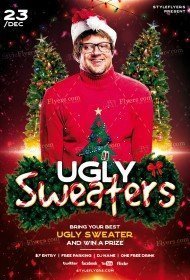 Ugly Sweaters PSD Flyer Template