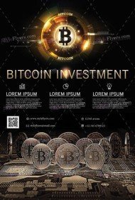 Bitcoin Investment PSD Flyer Template