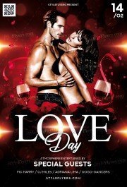 Love Day PSD Flyer Template