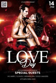Love Day PSD Flyer Template