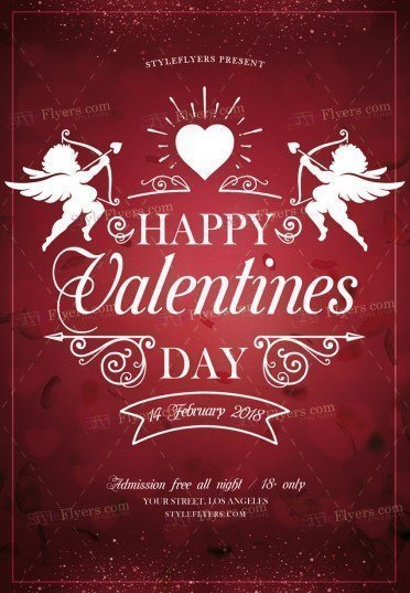 Valentine Day PSD Flyer Template