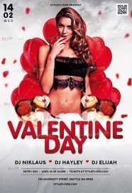 Valentine Day PSD Flyer Template