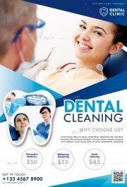 Dental Cleaning PSD Flyer Template