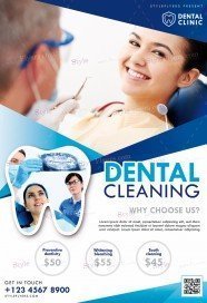 Dental Cleaning PSD Flyer Template