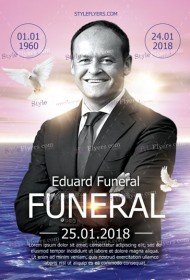 Funeral PSD Flyer Template