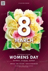 International Women Day PSD Flyer Template
