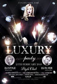 Luxury Party PSD Flyer Template