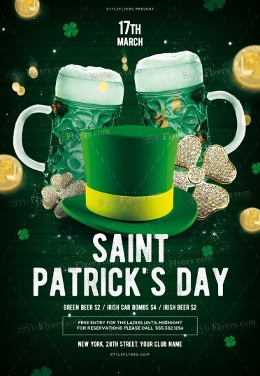 St.Patrick’s Day PSD Flyer Template