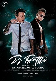 DJ Battle PSD Flyer Template