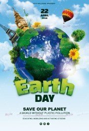 Earth Day PSD Flyer Template