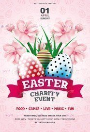 Easter Charity Event PSD Flyer Template
