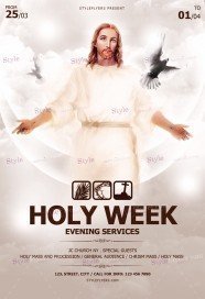 Holy Week PSD Flyer Template