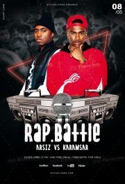 Rap Battle PSD Flyer Template