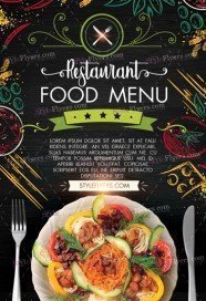 Restaurant Food Menu PSD Flyer Template