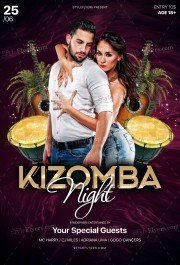 Kizomba Night PSD Flyer Template